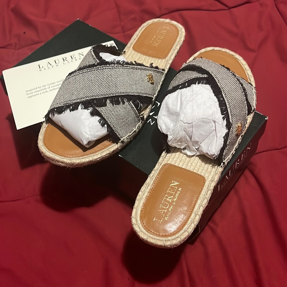 Never worn tie-dye size 9 Ralph Lauren sandal
